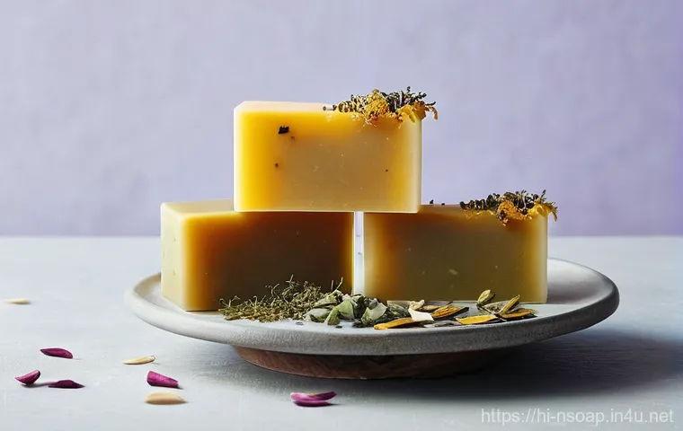 천연비누 안티에이징 - **Prompt:** A heartwarming scene featuring an elder woman (grandmother figure, around 60-70 years ol...