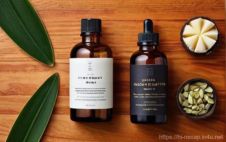 천연비누 화학물질 - **Prompt:** "A split image depicting a woman's skin transformation. On the left side, a woman in her...