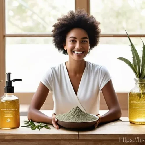 천연비누 모공 축소 - **Prompt:** "A serene, well-lit studio setting featuring a diverse group of women (ranging from late...