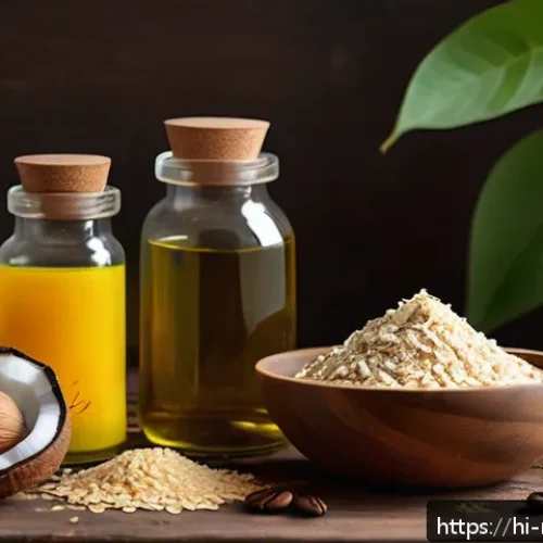 천연비누 다양한 레시피 - A cozy artisanal soap-making scene featuring natural ingredients typical to Indian households: a woo...